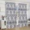 Bohemian Elephant Pattern Printed Curtains   Christmas Decorations   Bedroom and Living Room   Home Decoration   Room Decoration