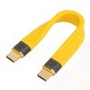 USB C To USB C Cable 5.3in Long Male To Male 100W 5A Fast Charge 10Gbp Type C To Type C Cable for Transmission