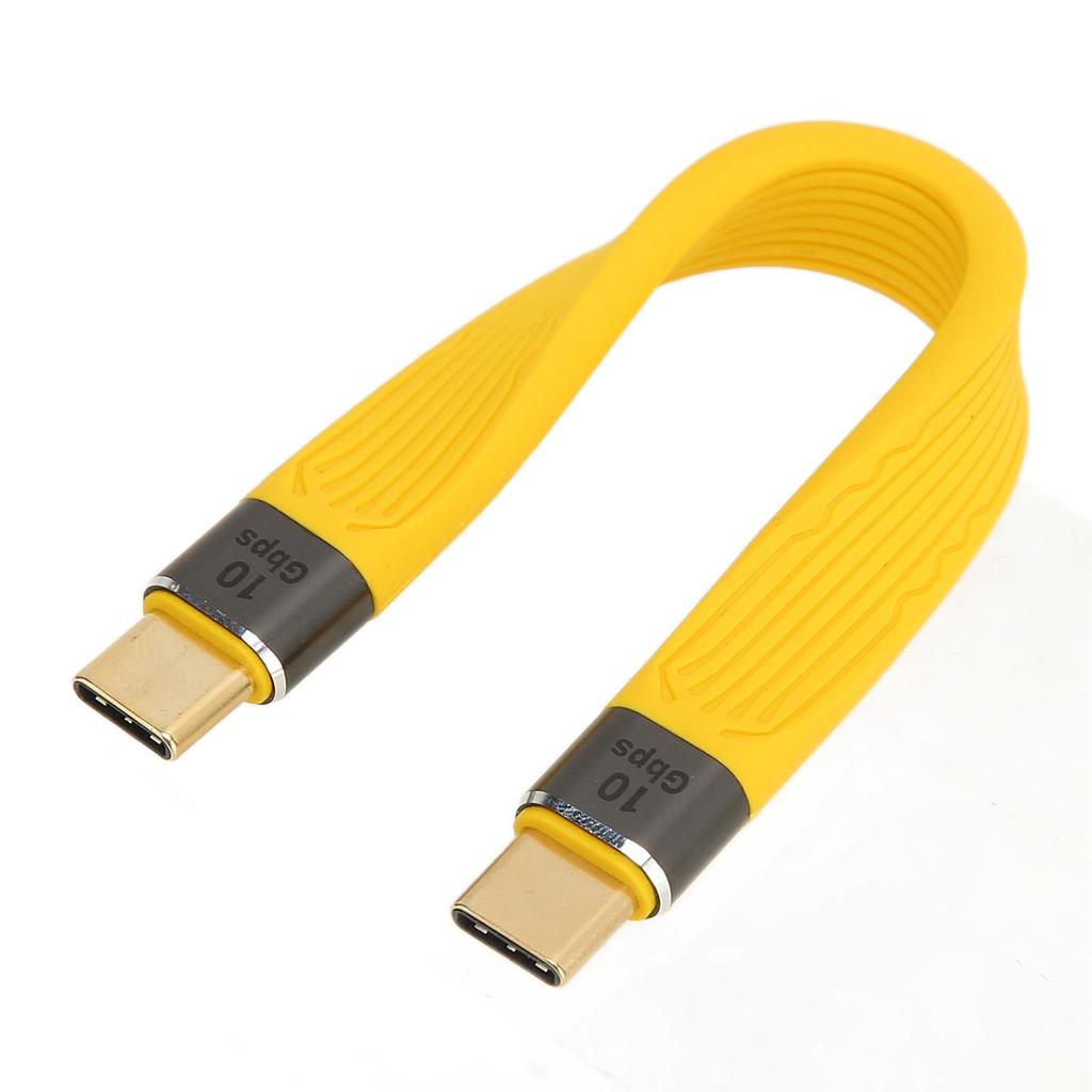 USB C To USB C Cable 5.3in Long Male To Male 100W 5A Fast Charge 10Gbp Type C To Type C Cable for Transmission