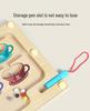 Magnetic Number Maze: Wooden Toy for Preschool Pen Control and Logical Thinking