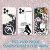 Aphex Twin Logo Art Phone Case For iPhone 16,15,14,13,12,11 Pro,Max,Plus,X,XS,XR,SE,Mini Transparent Silicone Soft