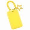 Colorful Kpop Photocard Holder Retractable Plastic Photo Display Holder Spring Lanyard with Star Keychain