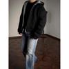 Felpa Unisex Pesante a Blocchi di Colore Oversize con Doppia Zip - Cardigan Lento Trendy Primavera/Autunno