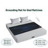 Tear Resistant PU Leather Grounding Mat for Bed with Cord Sleeping Pad Full Body Comfort Indoor Use Durable Grounding Accessory