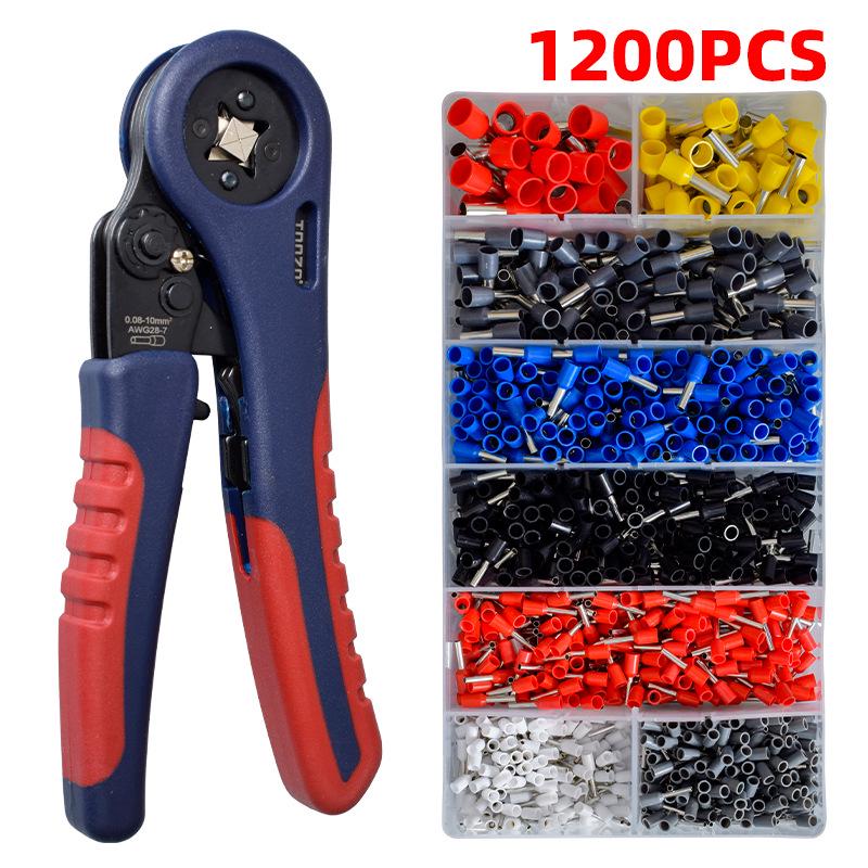 European Style Pin Terminal Crimping Pliers - Cold Crimping Hardware Tool for Small Tubes