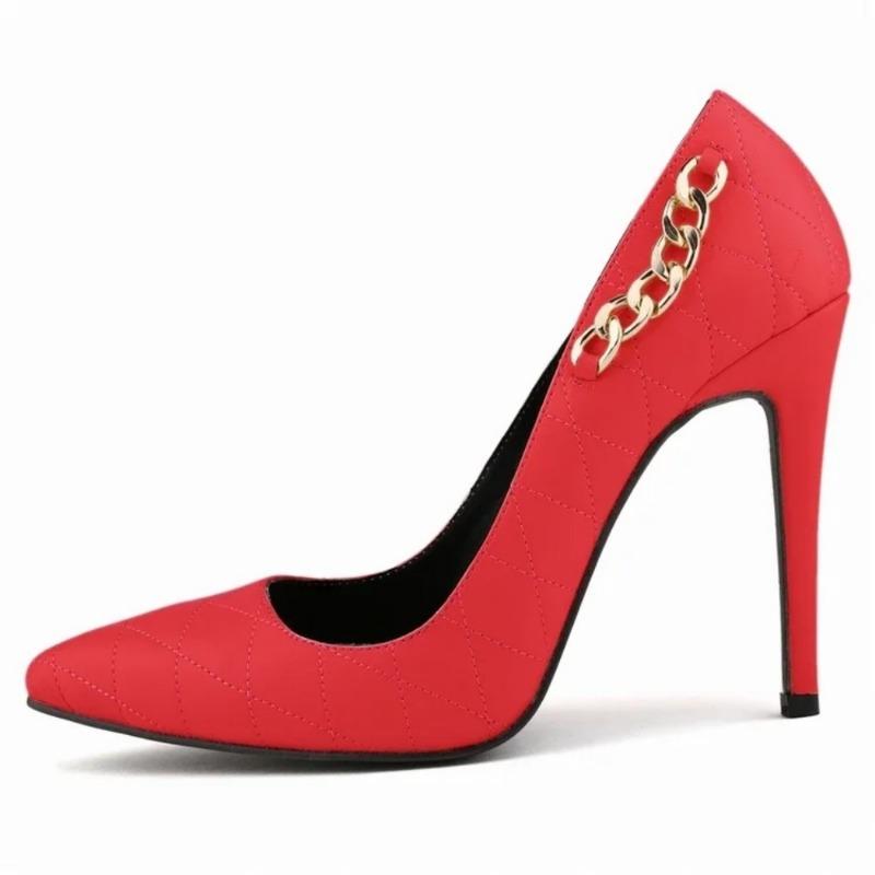 2024 NOVÉ Vysoké podpatky Sexy lodičky Ženy Velká velikost 11CM Bílá Černá Lakovaná kůže na jehlovém podpatku Kancelářské Svatební boty