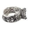 Artemis Kings Rose Ring with White Free Silver and 925 Silver Ring Topaz, Size, AKR0063, Accessory, Men's Women's Jewelry,