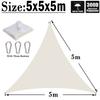 Milky 300D Polyester Waterproof Sun Shade Fabric Sun Shelter Tent Outdoor Triangle Rectangle Awning Garden Terrace Sun Canopy