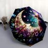 Fairy, Color RetroThemed Automatic Opening and Closing Umbrella 8 Ribs, Suitable for Leisure and Going Out, Outdoor Accessory, Gothic Styl