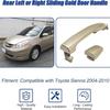 Rear Left or Right Sliding Gold Door Handle Compatible with Sienna 2004-2010 Rep