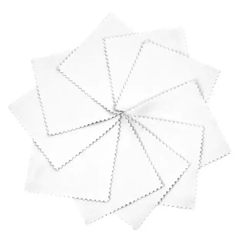 50PCS Smooth Lint Free Glasses Lens Cleaning Cloth Jewelry Gold As Silver Polishing Sheets Home Glass Traceless Clean Products