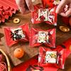 2026 Year Of The Horse Chinese  Year Snowflake Crispy Packaging 100Pcs Baking Cookie Machine Sealed Small Nougat Candy Bags