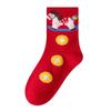 Kids' 3D Cartoon Year of the Horse Red Zodiac Socks - Combed Cotton, Seamless, Cute Design