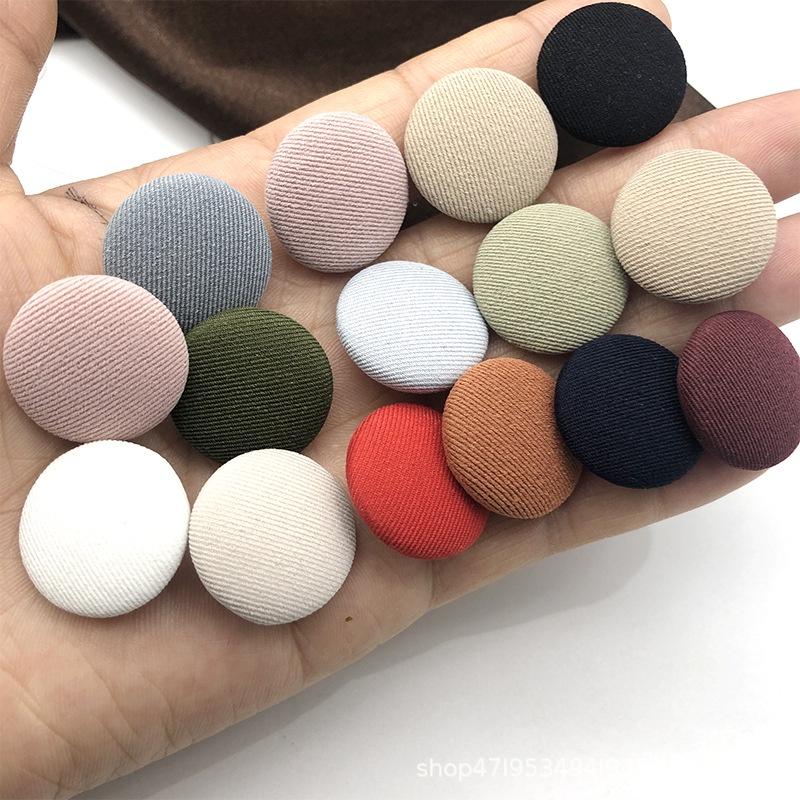 10Pz Bottoni Rotondi Colorati per Borsa Bottone Piccolo in Cashmere da Donna per Completo Bottone in Chiffon Bottone per Borsa Bottone Versatile per Stoffa Bottone per Camicia