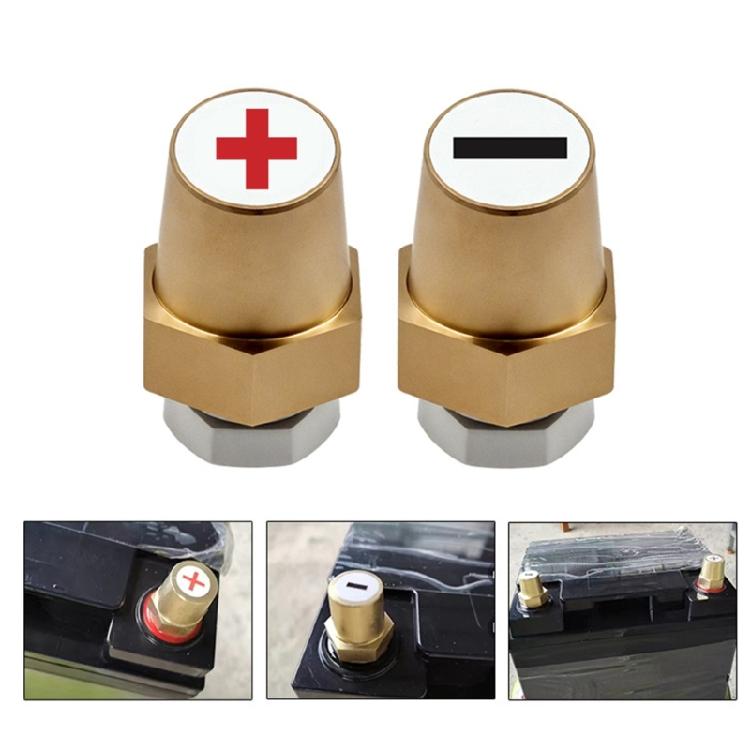 Brass Car Battery Terminal Wire Cable Clamp Top Quick Wiring Terminal Positive And Negative Poles Electrical Connector