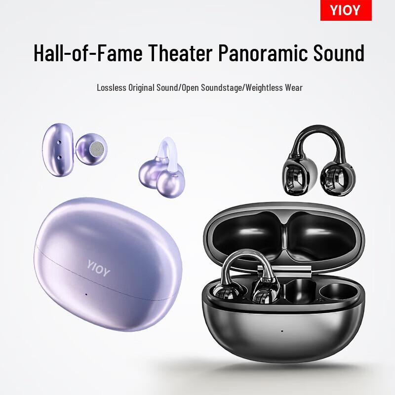YIOY Z50S Ultra Open-Ear Bluetooth Ear-Clip Headphones
