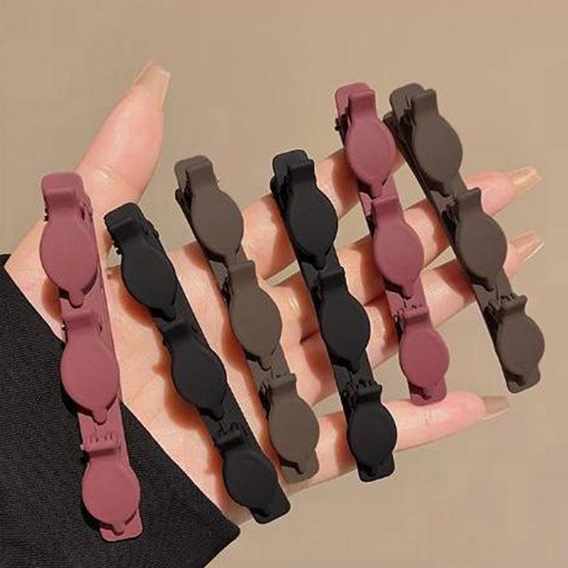 Grampos de cabelo trançados de cor sólida grampos de cabelo estilo coreano grampos de cabelo desfiados grampos de franja grampos de testa grampos de flocagem acessórios de cabelo