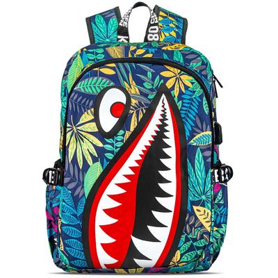 Mehrfarbiger 17-l-Schulrucksack mit einem Fach