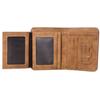 Men Retro Frosted Faux Leather Trifold Card Holder Clutch Purse Wallet Pockets