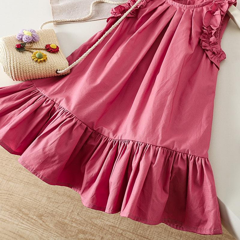 Girls' Dress Summer Dress Korean Casual and Stylish Children's Princess Dress Girls' Baby Vest Dress