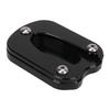 Motorcycle Kickstand Pad Aluminium Alloy Sidestand Foot Rest Replacement for Enfield Meteor 350 2021‑2023 Black