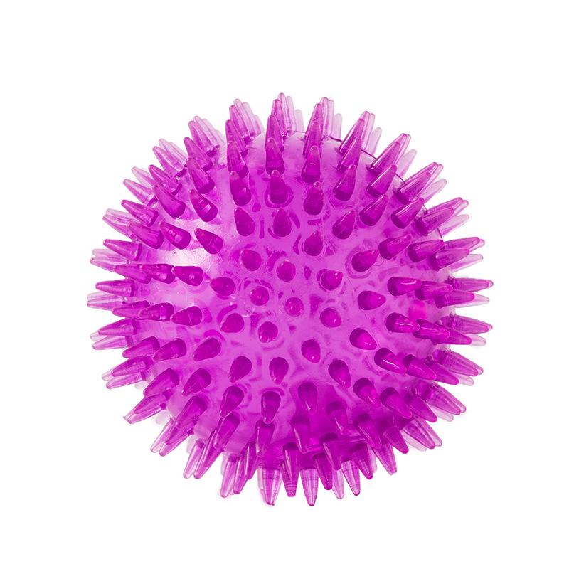 Puppy Squeaky Hedgehog Toy - Elastic Sound Ball, Bite-Resistant, Teething Relief, Self-Entertainment