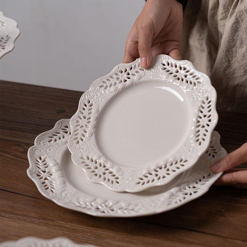 Europäischer Tortenständer aus Keramik für Hochzeiten, Partys, Desserts, Süßigkeiten, Obstteller, Kuchen, Selbsthilfe-Display, Heimtisch, Salat, Pastateller