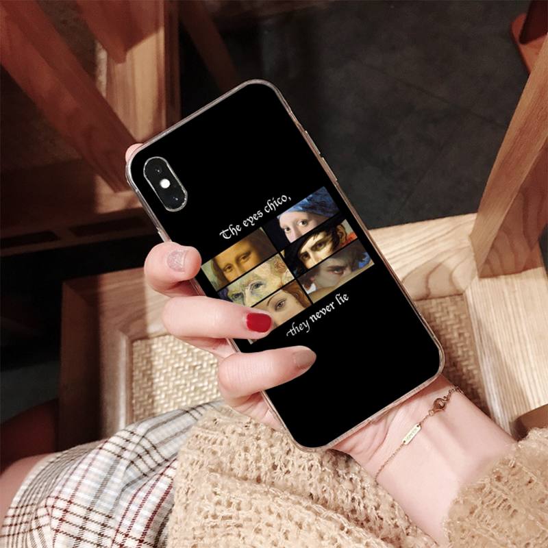 

MaiYaCa The eyes chico, they never lie text Phone Case for iphone 13 11 12 pro XS MAX 8 7 6 6S Plus X 5S SE 2020 XR case iphone 13promax