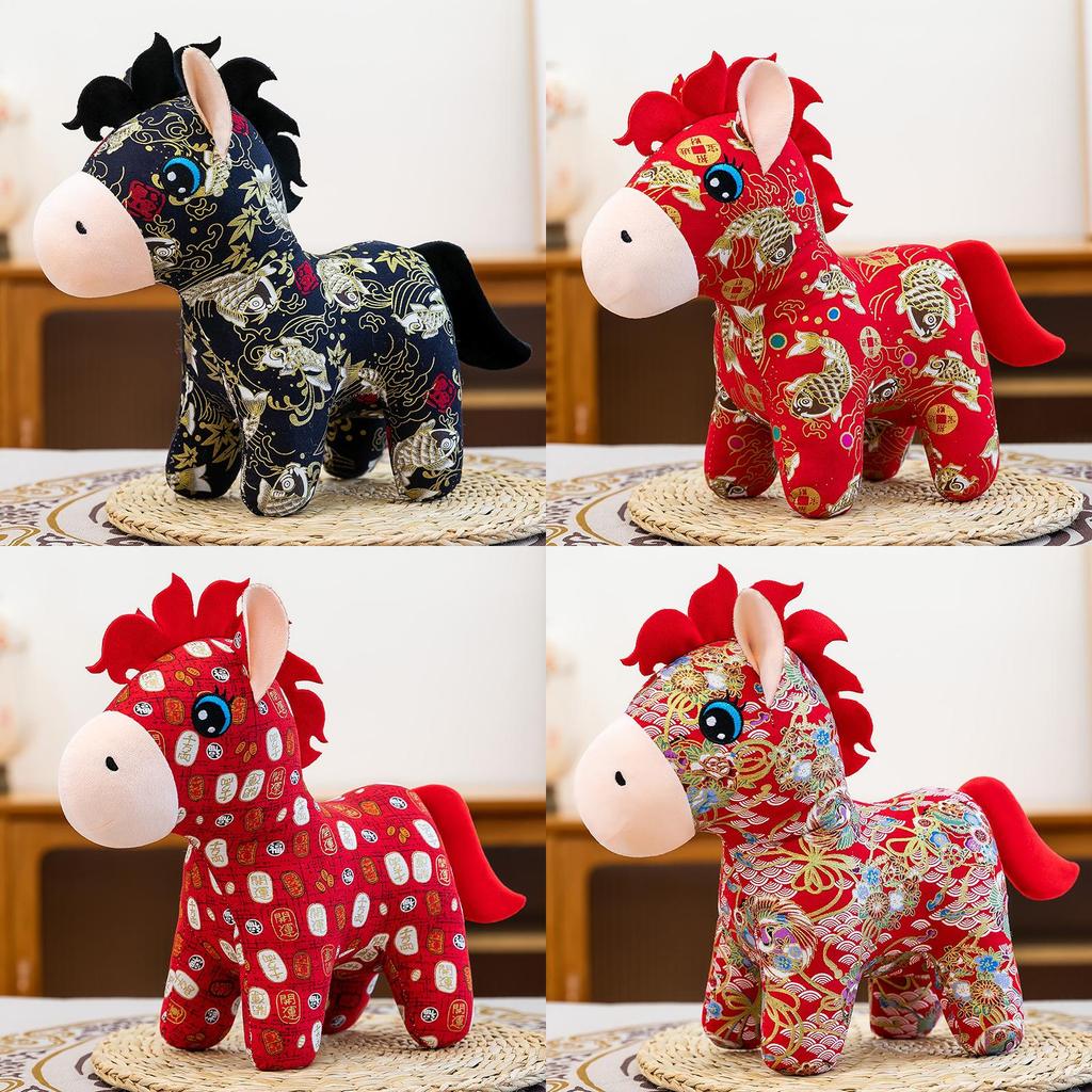 Traditional Zodiac Plush Horse Toy With Soft Fabric For Gift And Collecting