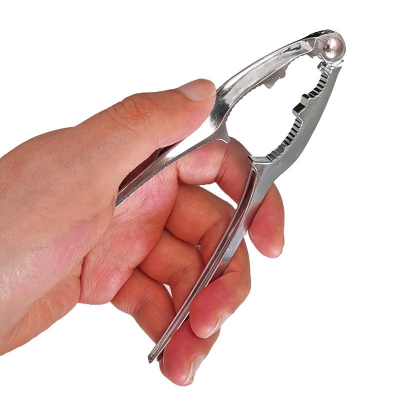 Pekan Nussknacker Zange Pinienkern Haselnuss Clip Haushalt Walnussöffner Trockenfruchtclip Schalenbrecher Walnussclip