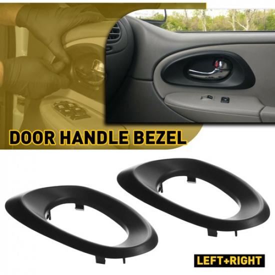 Fit Front ide Door Trailblazer Set Trim Handle Bezel Textured