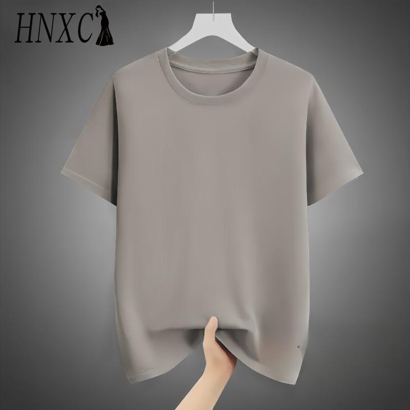 HNXC Cotton Short Sleeve T-shirt Men's Fashion Loose Half Sleeve Shirt Printed Compassionate Shirt