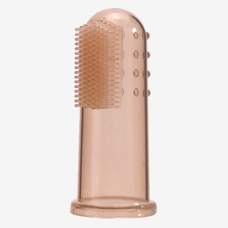 Periuță de dinți pentru degete din silicon pentru bebeluși, periuță de dinți pentru dentiție pentru sugari și detergent pentru limbă