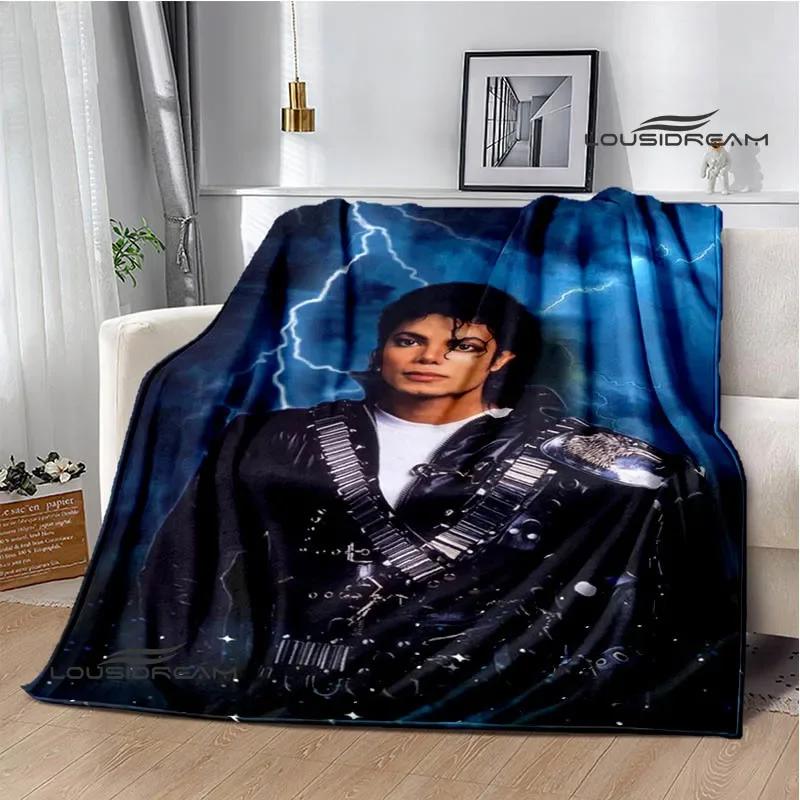 Michael Jackson Retro Druck Decken Picknickdecke Flanelldecke Weiche Gemütliche Decke Reise Decken Bettbezüge Geburtstagsgeschenk