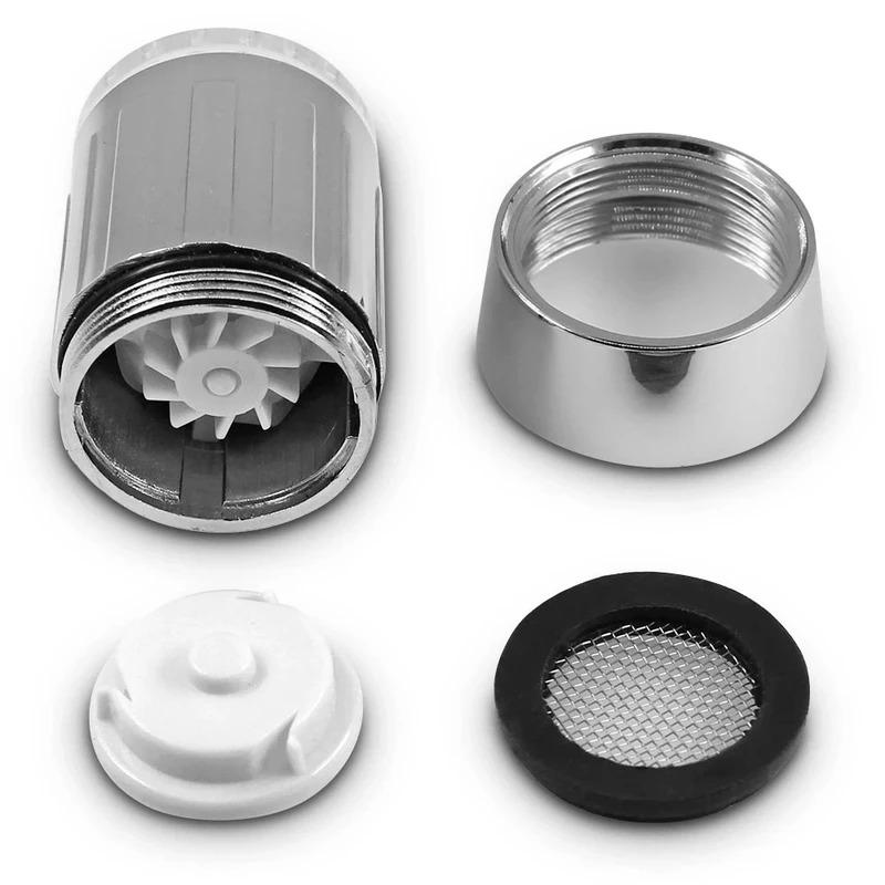 7-Color Change Automatically LED Faucet Head Glow Water Saving Stream Light Faucet Aerator Tap Nozzle for Kitchen Bathroom