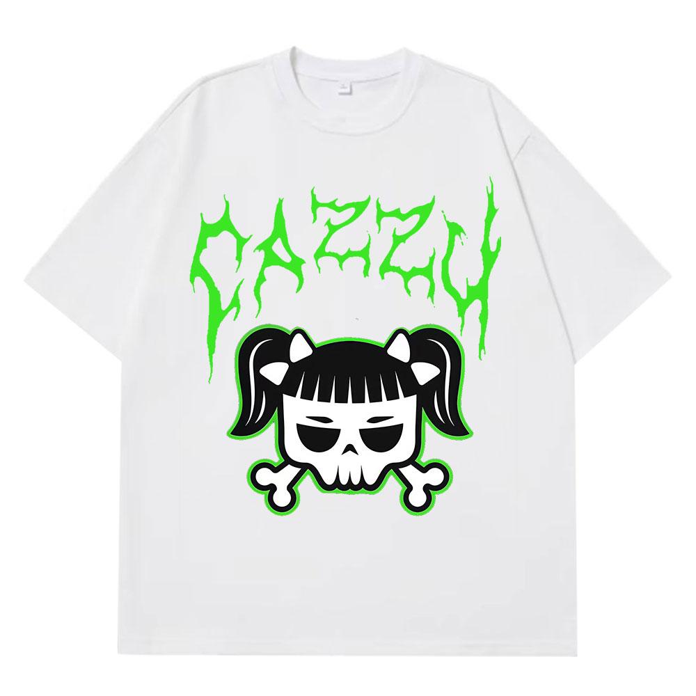 Singer Cazzu Funny Graphic Tshirt Unisex Women Hip Hop T Shirt Loose Cotton Short Sleeve Oversized Casual Aesthetic Trend Tshirts