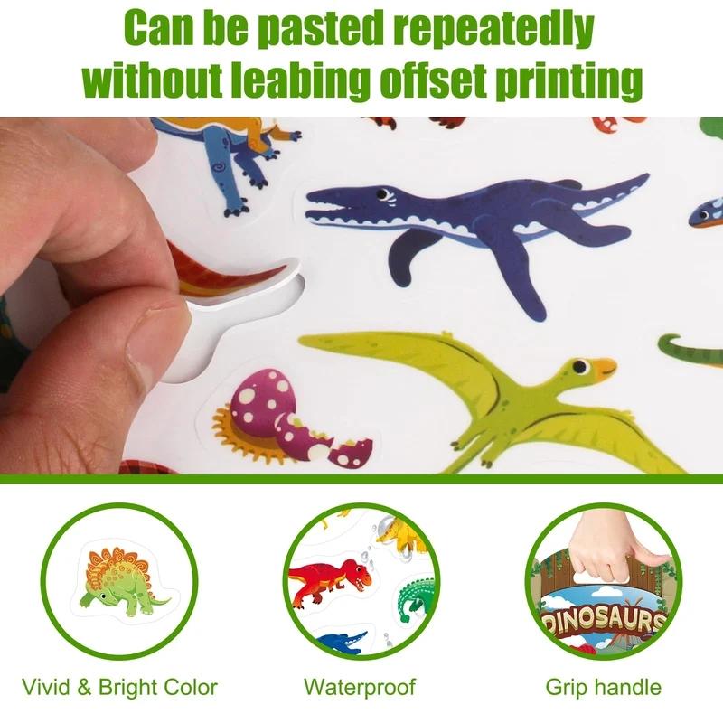 

PDTO новые многоразовые наклейки-книги, тихие наклейки, детские развивающие игрушки-головоломки