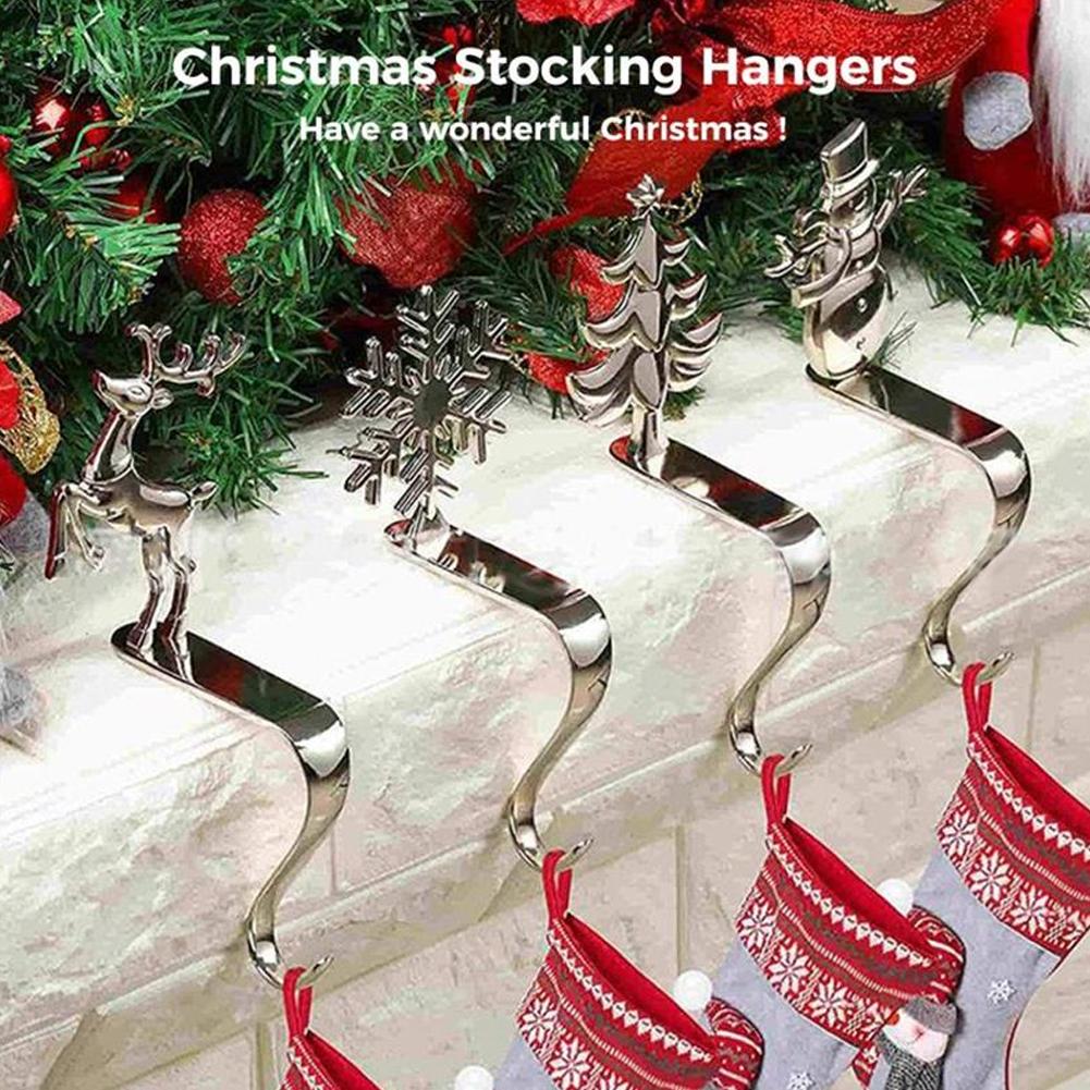 1pc Stocking Hook Elk Mantle Stocking Holder Non-slip Mat