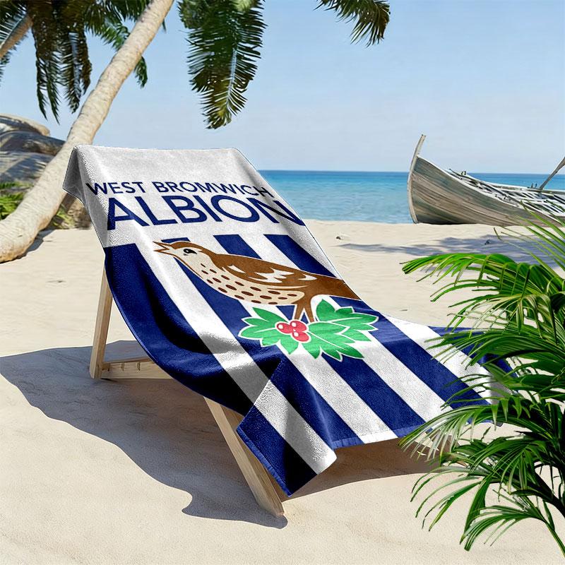WestBrom Beach Towel, Large Soft Quick Dry Towel for Beach Camping Swimming