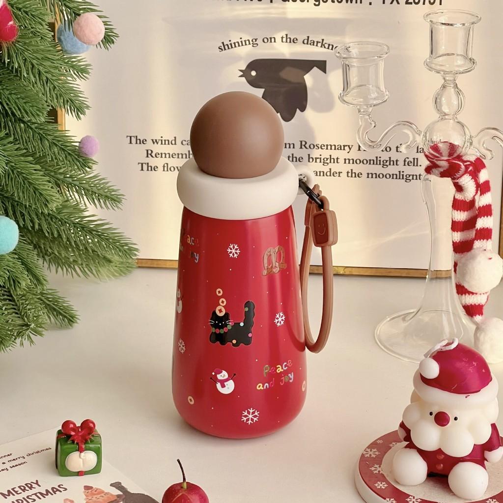 Year Of The Horse Portable Thermos Mug With Ceramic Inner And Travel Cap For Outdoor Use