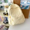 Schoolbag New Small Fresh Bow Backpack Women's Large Capacity Simple Versatile Student School Bag Leisure Travel Backpack
