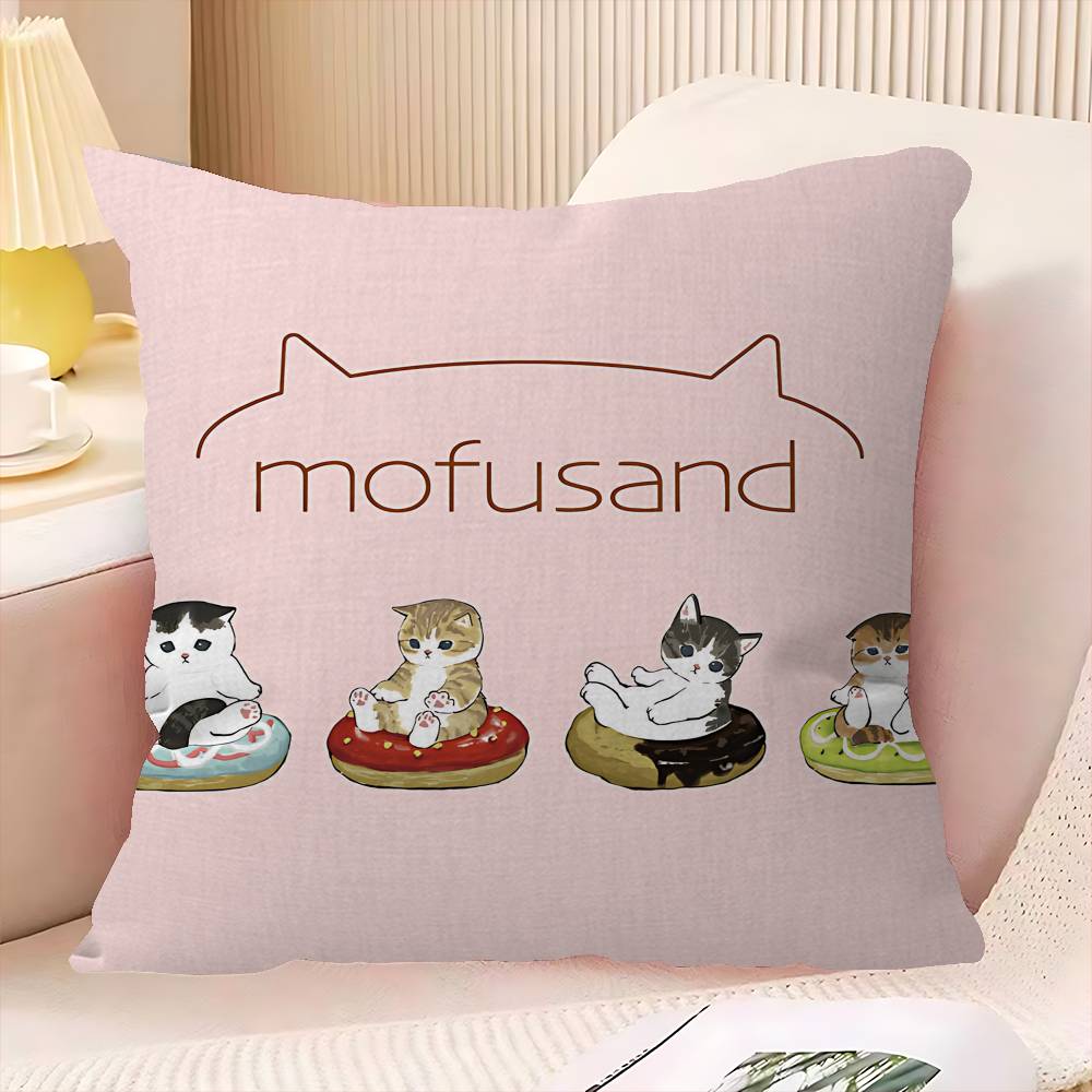 Funny Cat Mofusand Pillow Anime Pillow Sofa Bed Head Pillow Cover Cushion Cover 45X45 Cm Fashion