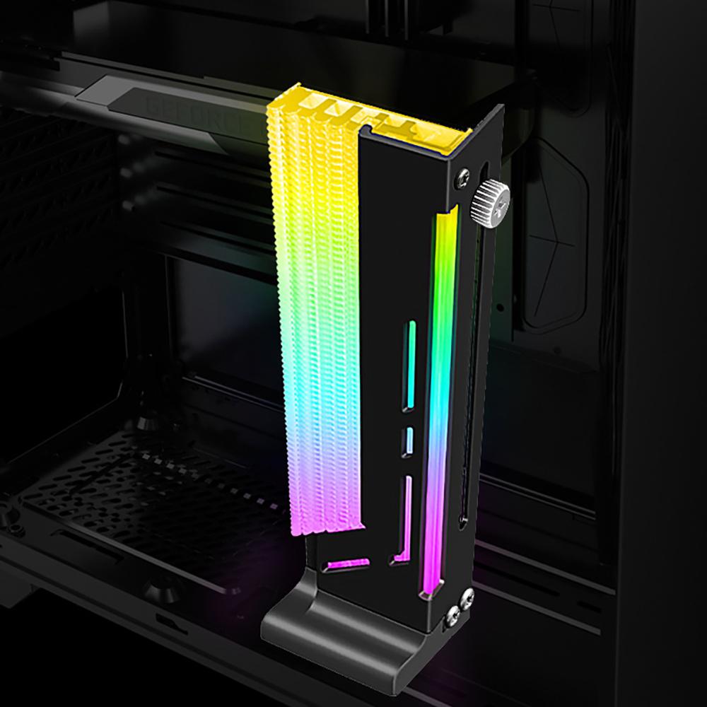 RGB GPU Holder Video Card Holder, GPU Riser RGB GPU Holder 5V  RGB Graphics Card Bracket Adjustable