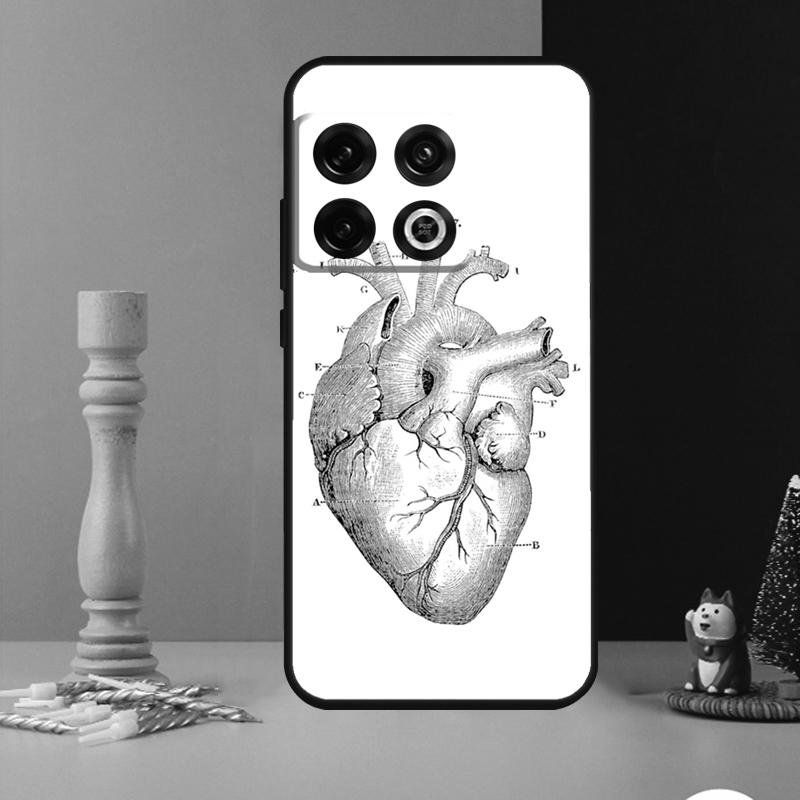 Human Heart Anatomy Case For OnePlus Nord CE 4 2 3 Lite N20 N30 9 10 Pro 8T 9RT 10T 10R 12R 13R 11 12 13 Cover