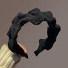 Strukturierte Kunststoff Kopfbedeckung Acryl Gestrickter Haarreif Merkmal Breite Kante Für Herbst Winter Mode Haarstyling
