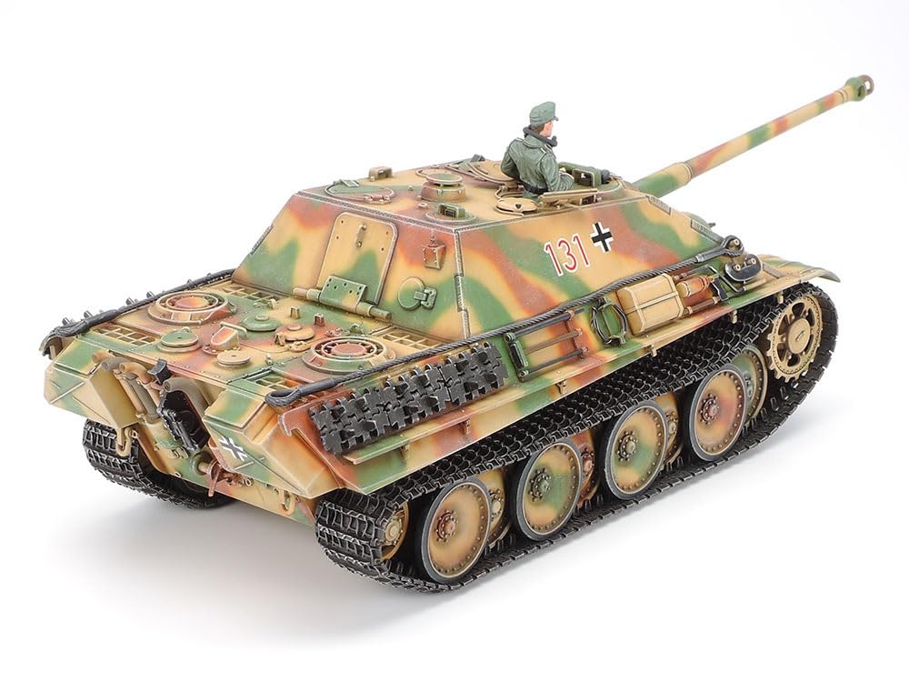 Tamiya Military Miniature Series 203 German Jagdpanther Late Production Tank Destroyer Plastic Model Kit 35203 No. 1/35