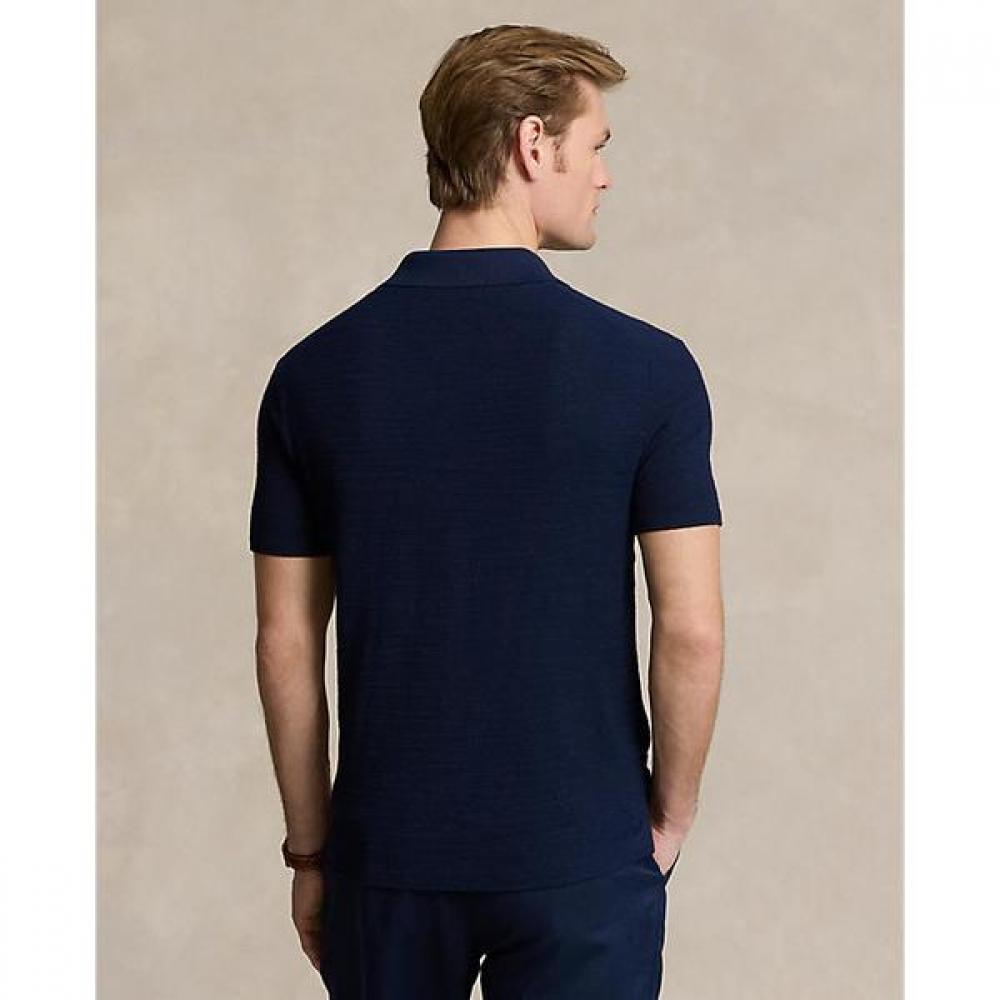 Polo Ralph Lauren Men S Textured Cotton Linen Shirt Sweater mnpoSwe1n820027400