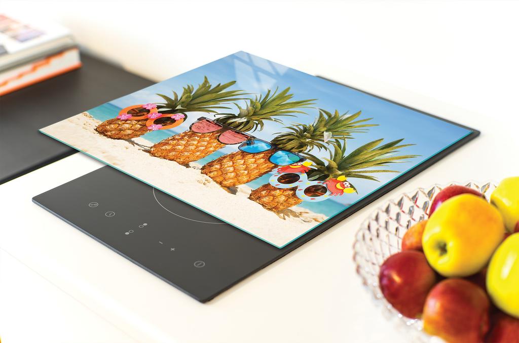 SZKLANA DESKA DO KROJENIA 40x30 ANANAS