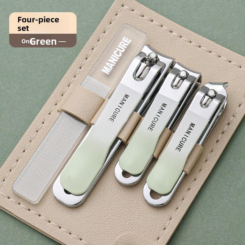 Nagelknipser Set - Vierteiliges Set aus Nagelscheren, Nagelknipser Set, Nagelpflegeset, Nageldose, Edelstahl Nagelscheren