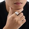 European & American Men's Stainless Steel Square Fashion Ring RC-693